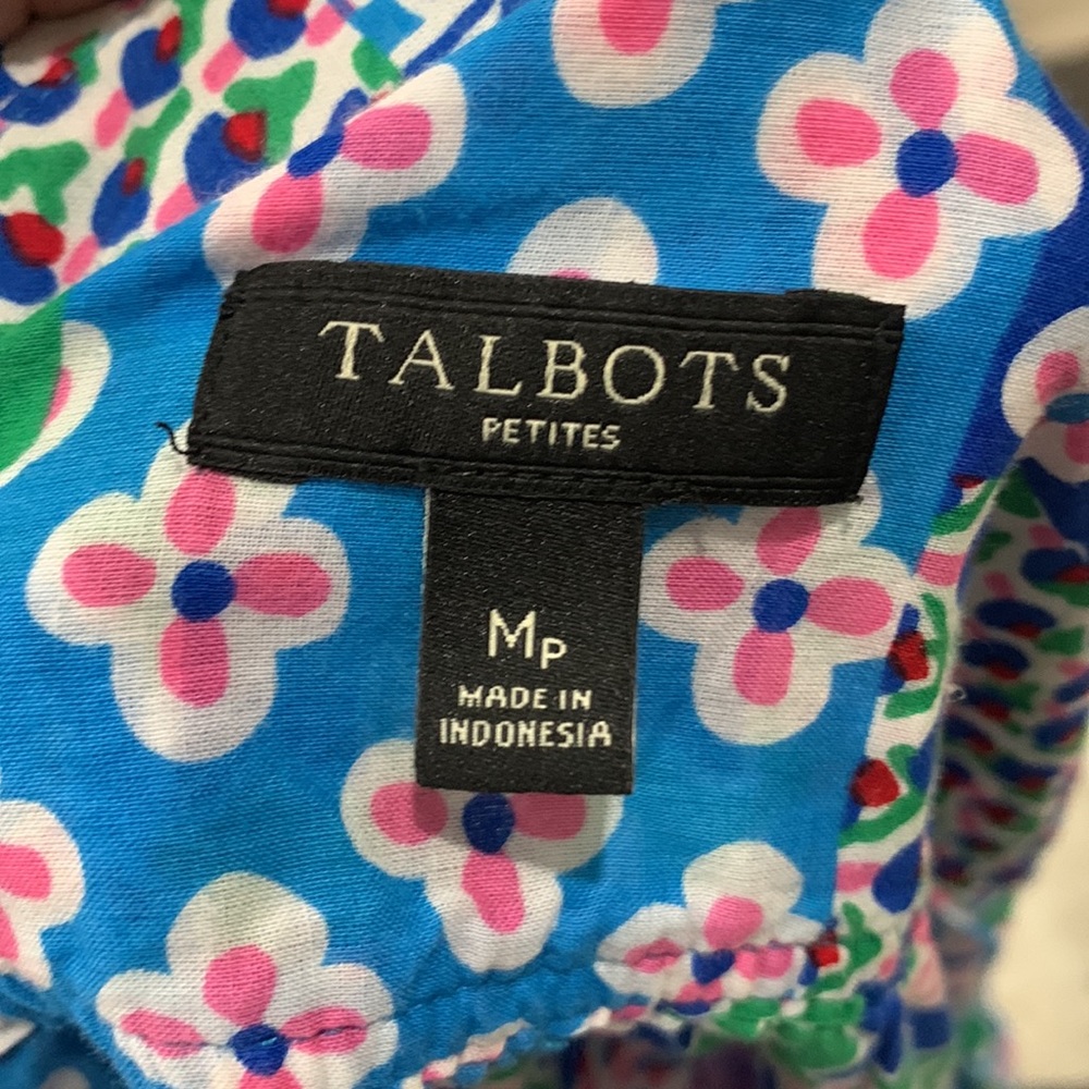 Talbots Medium Petite Tulip Patchwork Blouse. (10… - image 6